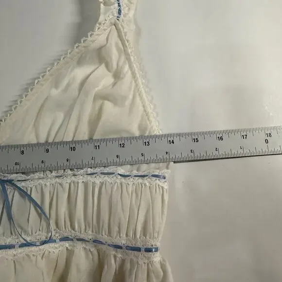 Hill House Home M The Bonnie Nightgown NEW Off White Delicate Ruffle Trim - Picture 5 of 8